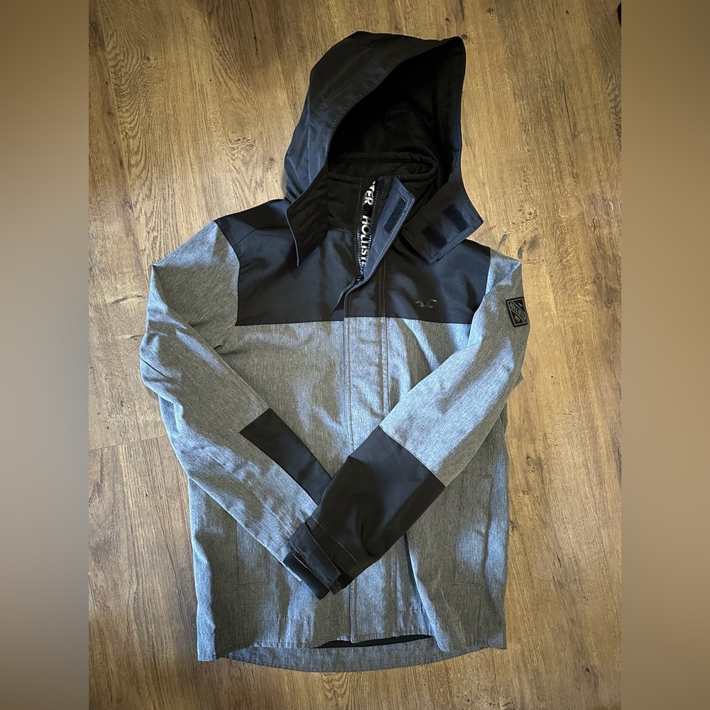 Hollister Black and Gray Performance Jacket